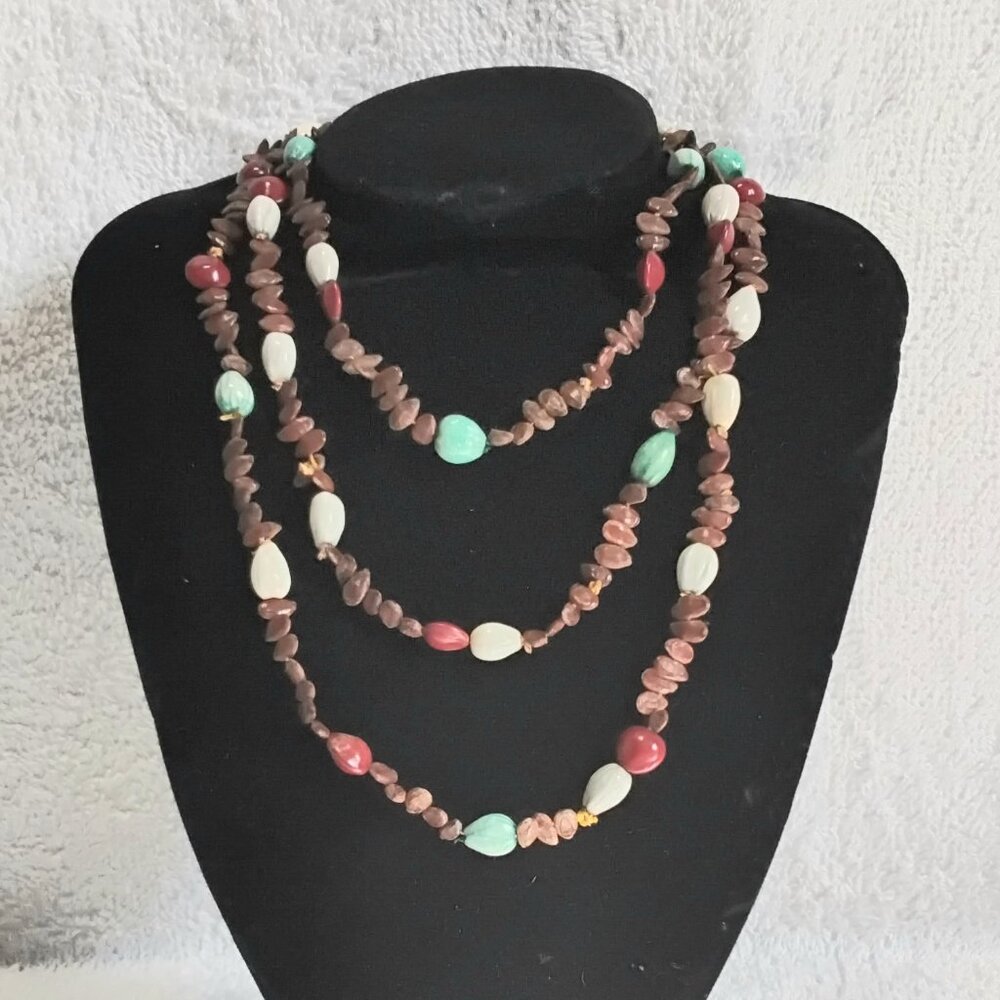 3/$20 48" Beautiful Beaded Necklace Quality Costume Jewelry!!